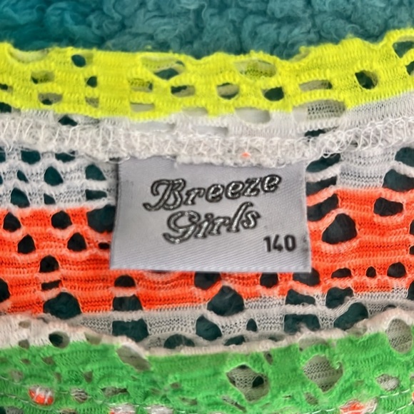 🔥Breeze Girls Colorful Striped Kids Top with Smiley Design🔥 - Picture 3 of 6